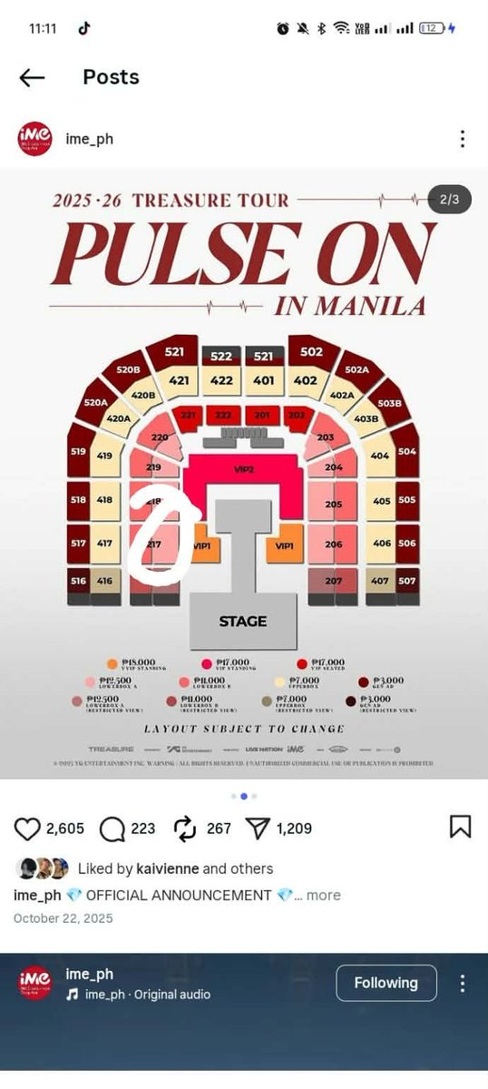 WINisDLove's tweet photo. Helping a friend

PULSE ON in MANILA
TREASURE 

LOWERBOX TICKET 
(GOOD SEAT)
DISCOUNTED COMPLI

open for meet up daw
Onhand 

#TREASUREinmanila
#PulseOnmanila https://t.co/Y6BNUrZ0A6
