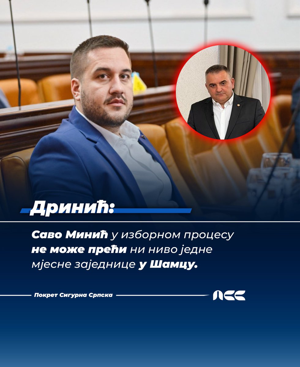 Саво Минић је синоћ сам о себи рекао више него што су то могли сви његови политички противници заједно. 
МИНИ  - у сваком смислу, политичком и људском. 

Народ, ипак, није овца за шишање. 
Зато Драшко Станивуковић у највећем граду Српске добија повјерење десетина хиљада људи, док