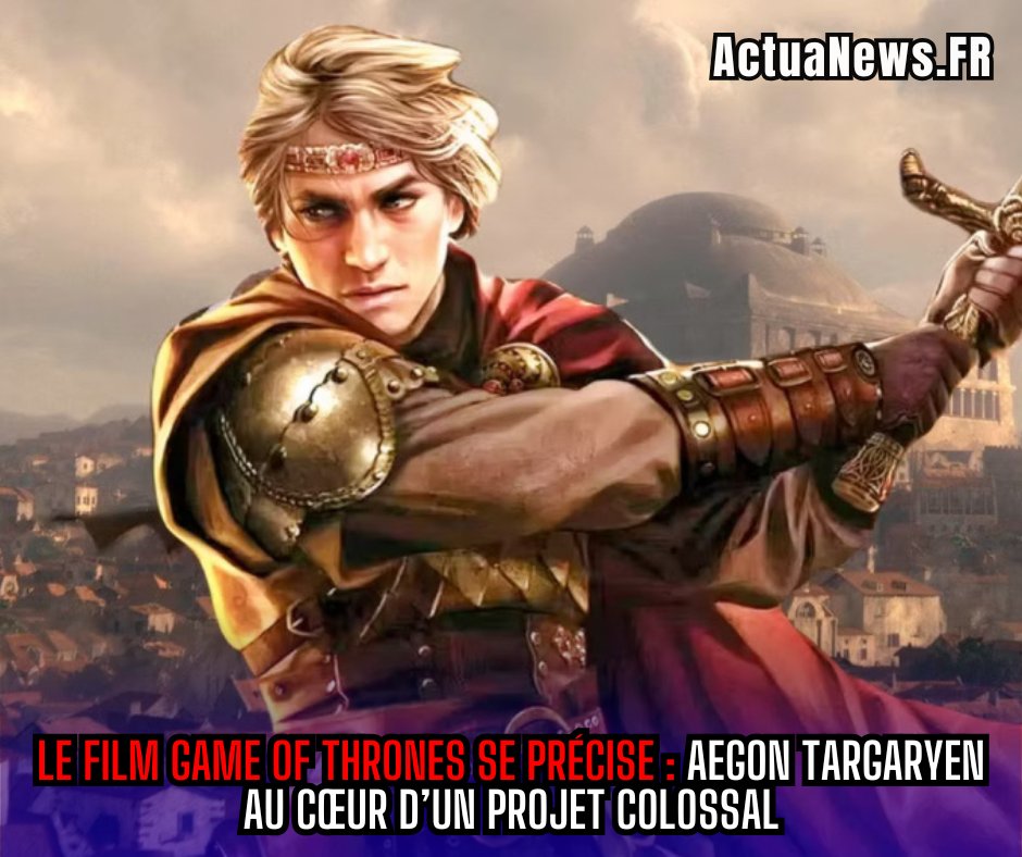 ActuaNewsFr's tweet image. 🔥 BREAKING

Le film #GameOfThrones est OFFICIEL : “Aegon’s Conquest” ⚔️🐉

➡️ Origines des Targaryen
➡️ Conquête de Westeros
➡️ Dragons sur grand écran

Le pari est énorme…

💬 Hype ou risque ?

👉 Tous les détails : actuanews.fr/2026/04/15/gam…

#Westeros #Aegon #Fantasy