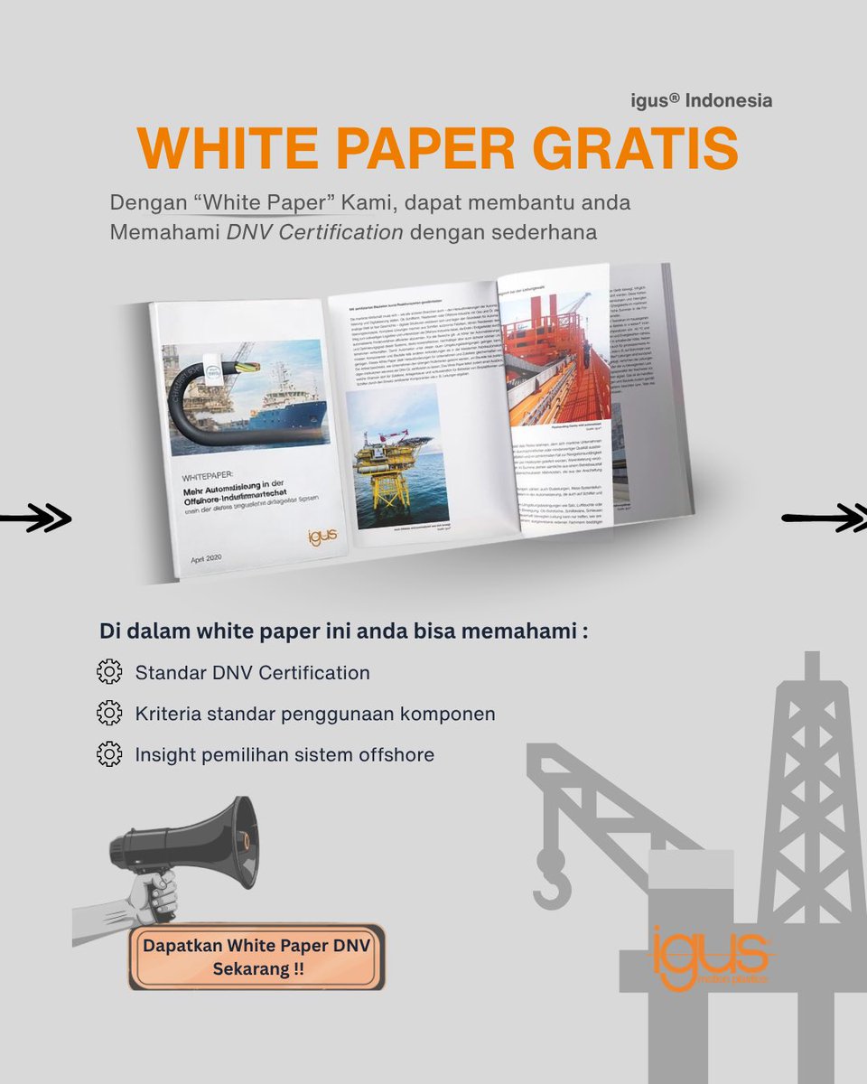 igus_indonesia's tweet image. Dapatkan insight lengkap di white paper igus® —dirancang untuk kebutuhan offshore &amp;amp; marine.
Scan barcode untuk white paper. Gratis !

#igus #whitepaper #DNVcertified #maritim #offshore