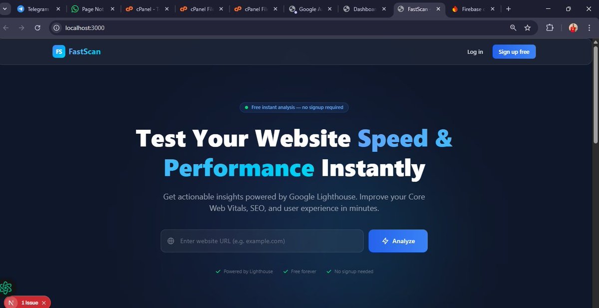 Sarkin_tech's tweet photo. Late at night, I had an idea
What if I build a tool that analyzes how smooth and fast a website really is?
So I started working on a Website Analyzer 
to help identify performance issues and areas for improvement.
Sometimes the best ideas come when you least expect them. 
#StDev https://t.co/uSXR7wQgXj