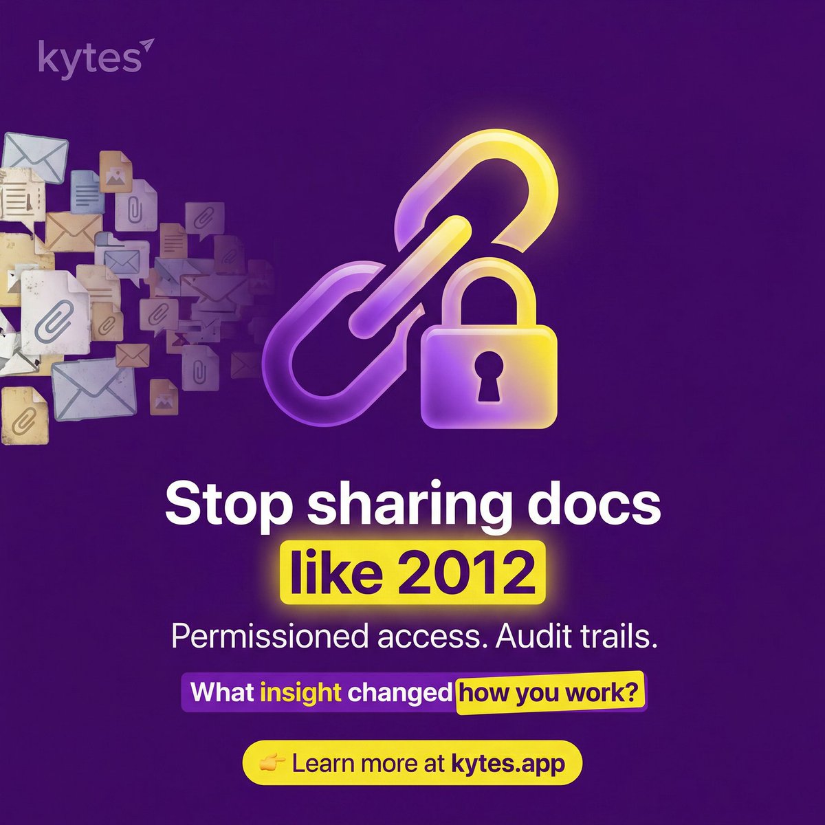 That one insight can change everything. ✨
A small shift in mindset, tools, or habits can boost efficiency, collaboration, and growth.

What changed the way you work? 💬
👉 Share with us at kytes.app

#SecureDataRooms #B2BSales #KytesApp