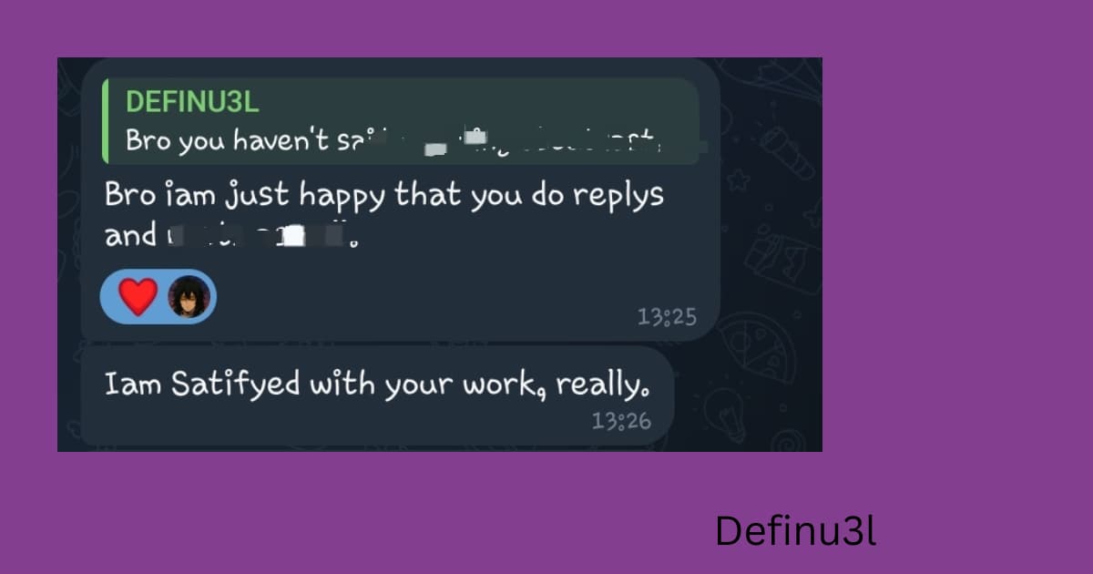 i've been off on here for a few days.. but this made it worth it

most people think good work is enough to keep a client

it's not

good work, plus actually being cool to work with is what gets you this kind of message

ask questions, drop ideas, be someone they enjoy updating