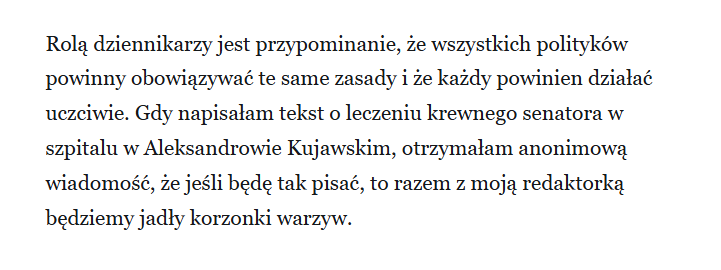 jan_czura's tweet photo. ‼️Dziennikarka toruńskiej Gazety Wyborczej dostaje pogróżki (bo jak to inaczej nazwać) za pisanie o sprawie senatora Lenza! 

Do czego to zmierza? 

Pełna solidarność z autorką Pauliną Błaszkiewicz, która ma odwagę mówić głośno o sprawie. Link do jej tekstu tutaj:  

https://t.co/RvxSAMr8jT

@Bart_Wielinski @romanimielski