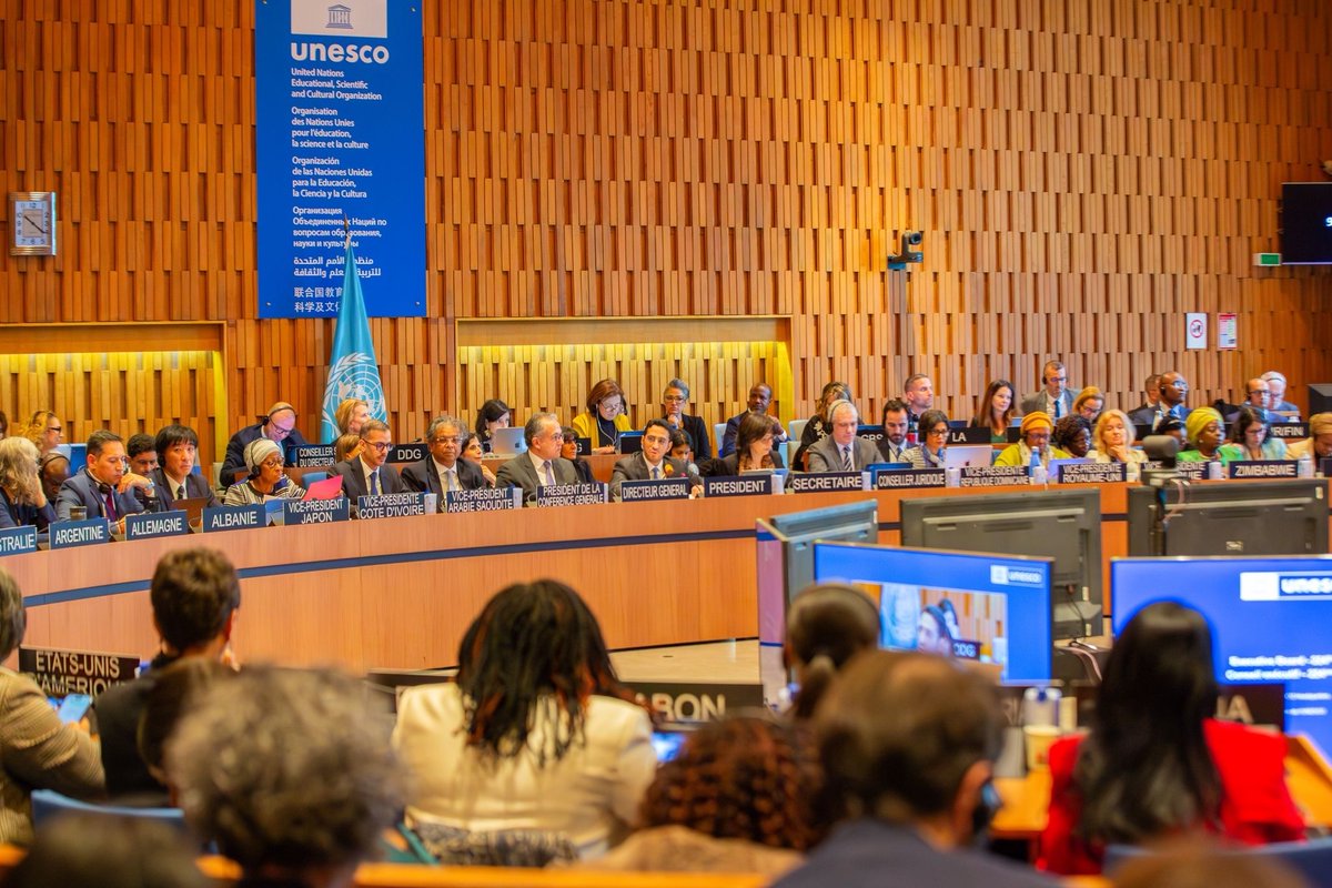 Honoured to open the 224th session of UNESCO's Executive Board at a ...