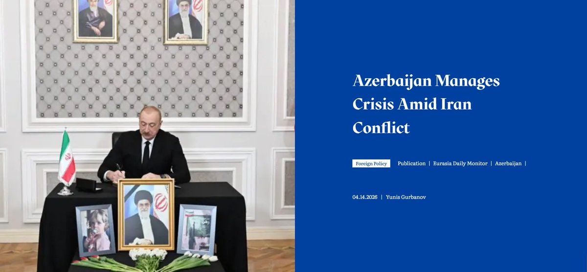 AzThinktanks's tweet photo. #Azerbaijan Manages #Crisis Amid #Iran Conflict
https://t.co/ild6Mjf213 https://t.co/m22aI6wiEJ