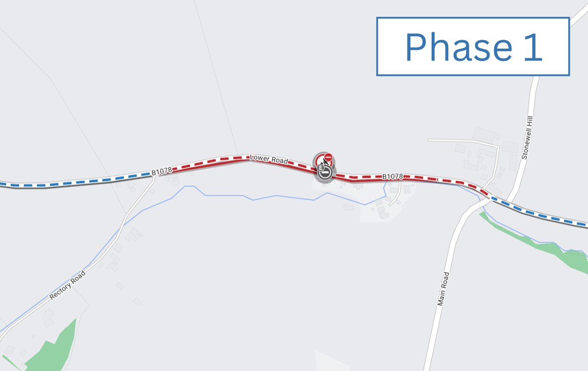 Suff_highways's tweet image. ⚠️ 𝙐𝙥𝙘𝙤𝙢𝙞𝙣𝙜 𝙬𝙤𝙧𝙠𝙨: Lower Rd and Main Rd, #Hemingstone will be closed 10am-3pm today (Wed 15 Apr) for road repairs.

The road will only need to be closed for a time during the advertised hours. Access will be maintained for residents and businesses throughout.#Suffolk