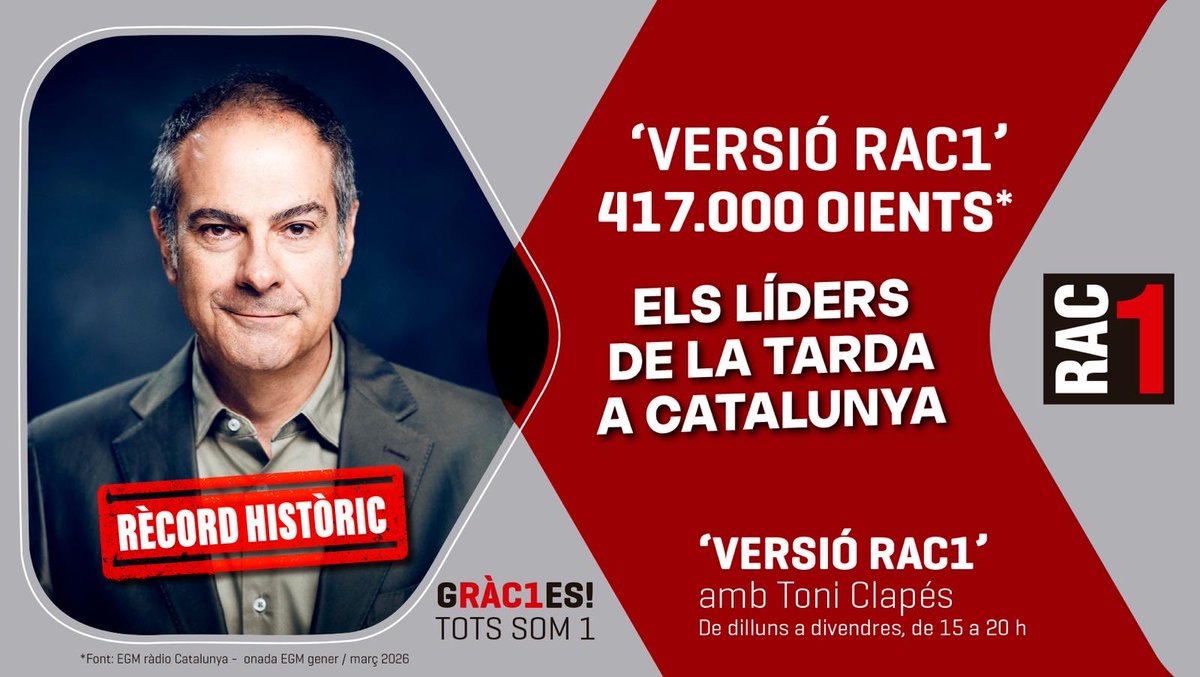 VERSIÓ RAC1 tweet media