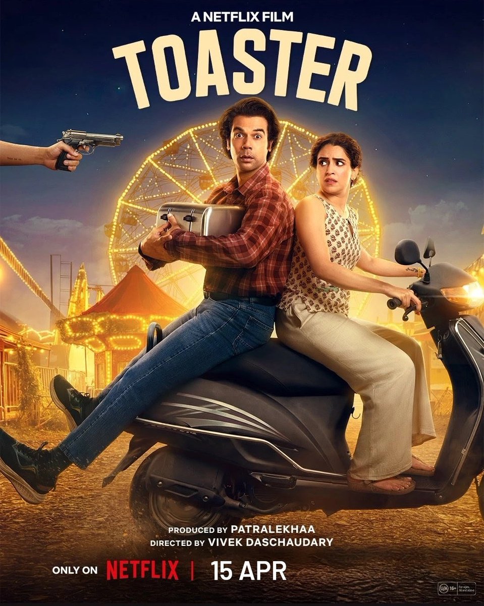 CinemaRareIN's tweet image. #Toaster (2026) by #VivekDaschaudhary, now streaming on @NetflixIndia.

Ft. @RajkummarRao @sanyamalhotra07 @apshaha @nowitsabhi #VinodRawat #SeemaPahwa @jitendrajoshi27 &amp;amp; @TheFarahKhan.

#KampaFilm @Patralekhaa9 #ParnalekhaMishraPaul @MrSheetalsharma