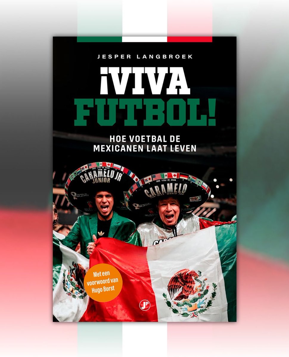 Viva Futbol - Hoe voetbal de Mexicanen laat leven. Een reis door het Mexicaanse voetbal richting het WK. Met Guti, Salcido, Moreno, Ledezma, Oussama Idrissi, Dennis te Kloese en Mateo Chávez.

Het boek verschijnt op 1 mei, maar is nu te reserveren. Stuur gerust een bericht 🇲🇽📓