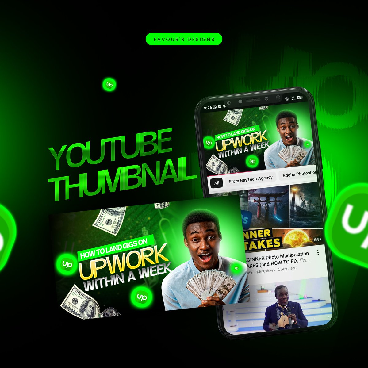 AbasionoC44211's tweet image. Designing YouTube thumbnails taught me something most people overlook.

It’s not just about aesthetics… it’s about attention engineering.

Every niche has its own visual language. What works for tech won’t work for food. 

What works for finance won’t work for entertainment.