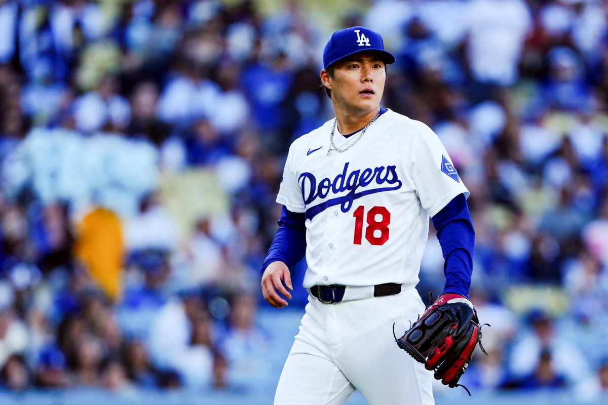 ドジャース #山本由伸 投手が“復活”グラブで好投❗️ 赤＆黒→青へ