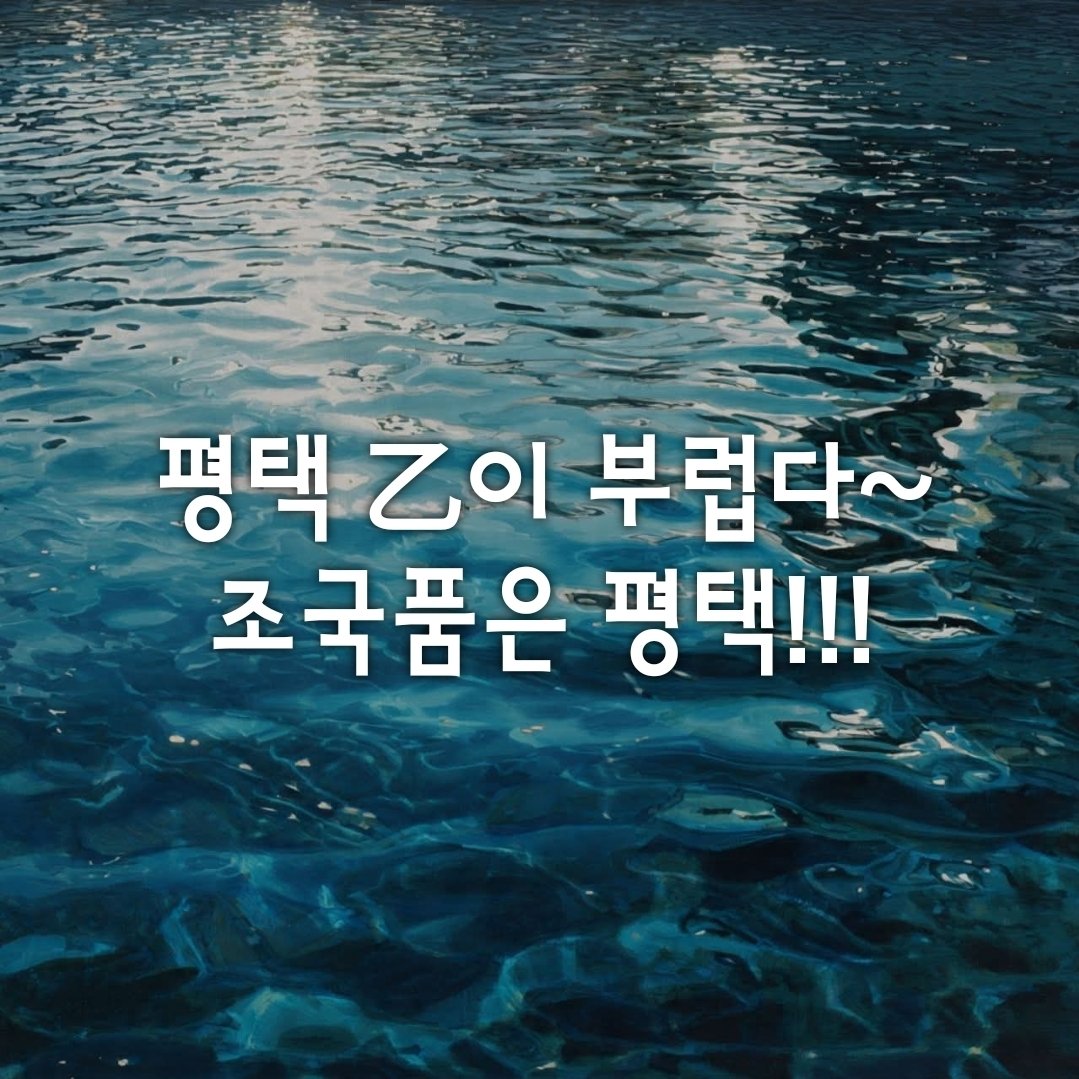 평택 乙이 부럽다~
조국품은 평택!!!