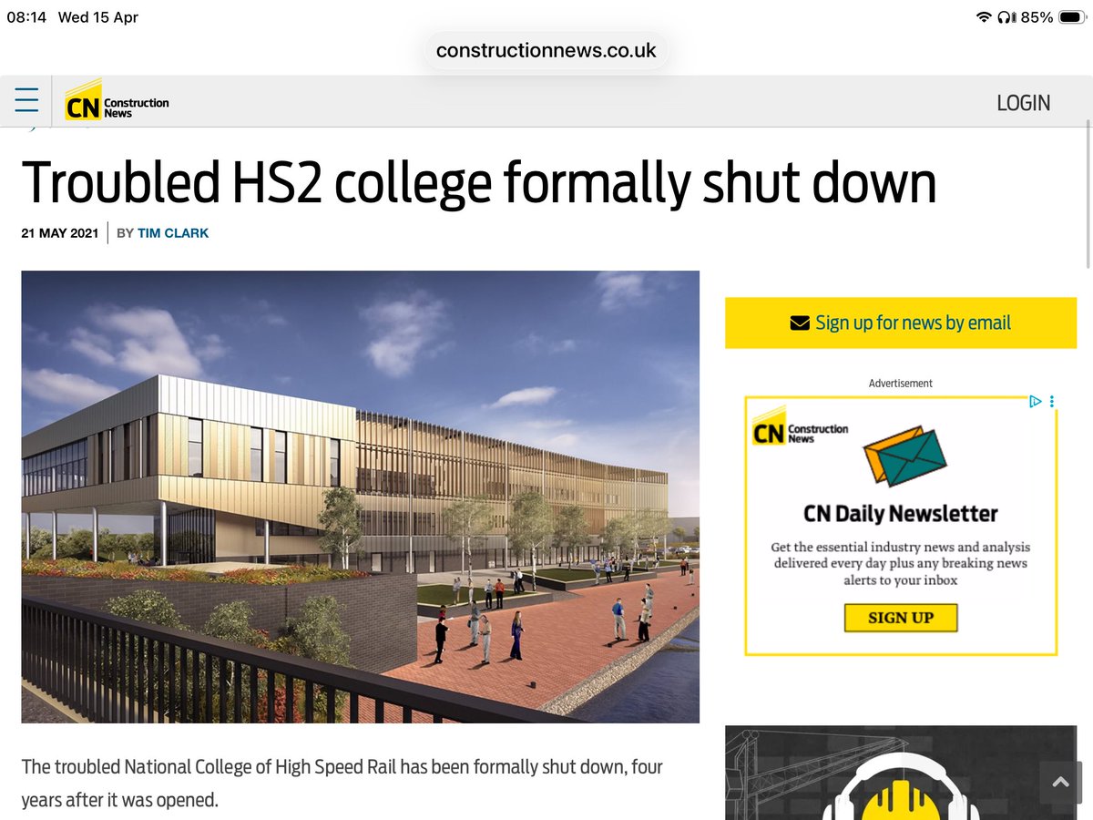 Outoftweet123's tweet image. Same playbook they used to justify #hs2 setup technical colleges to “train all the workers”…..step 2 is invent thousands of jobs.

Loads of expensive subsidies and no students later the whole thing collapses and gets disbanded!