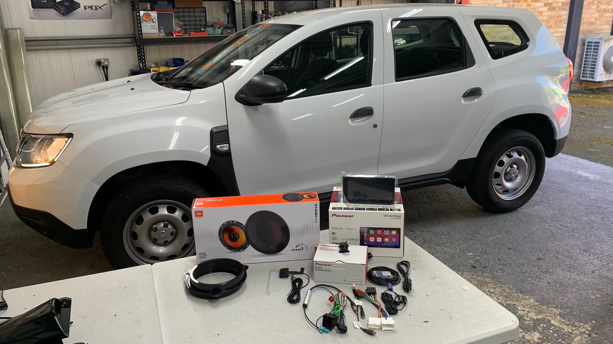 dynamic_audio's tweet photo. Upgraded the Dacia Duster (2019) with a full Pioneer SPH-DA77DAB 6.8" CarPlay Stereo * Reverse Camera &amp; JBL STAGE1 62 6.5" Coaxial Speakers.

@PioneerUK @JBLaudio @daciauk @Connects2 https://t.co/DrDH3AO96Z