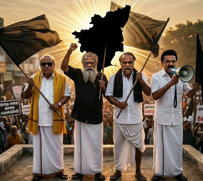 YousufRiaz86's tweet photo. ஆட்சி மிரட்டலால் அடக்க முடியாது…
அழுத்தத்தால் அடிமை ஆக்க முடியாது…
Demilitation-க்கு எதிராக எழும் ஒவ்வொரு குரலும், தமிழ்நாட்டின் சுதந்திரத்தின் சின்னம்!
🔥 தமிழ்நாடு போராடும்…
🔥 தமிழ்நாடு வெல்லும்…
#தமிழ்நாடு #StandWithTN #JusticeForTN #TamilNaduWillWin https://t.co/SOPM0NVHL6