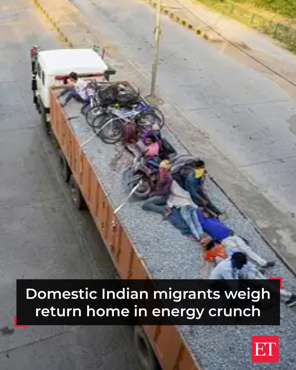 vijay707us's tweet image. 🏠⚡ Migrants weigh going home 🚶📉 Domestic Indian migrants are considering returning home amid the energy crunch 🇮🇳🔌👉 What support should workers receive during economic disruptions? Full Report Here 👉 ow.ly/gQ3O50YIMnC

#India #Migration #Economy #News