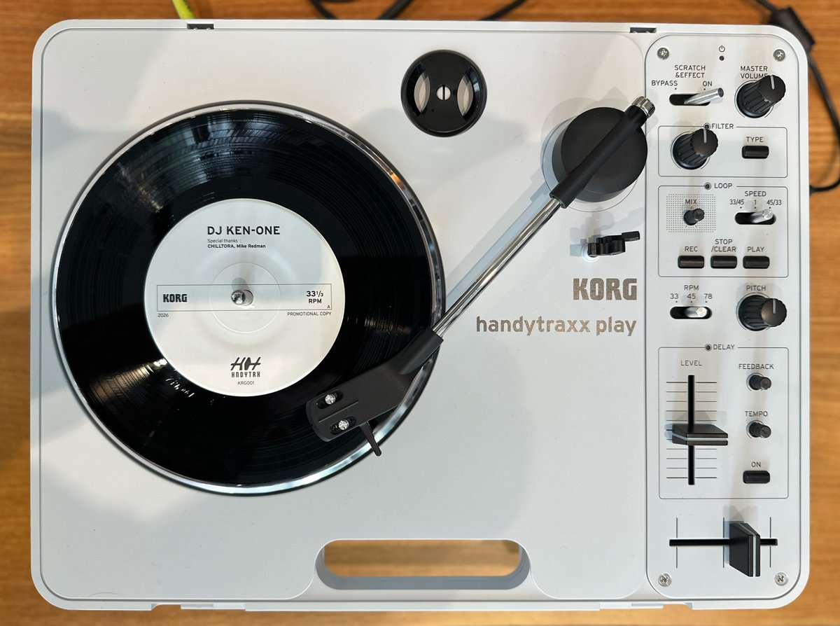 NEW🆕】コルグのポータブル・レコードプレーヤー「handytraxx play」を