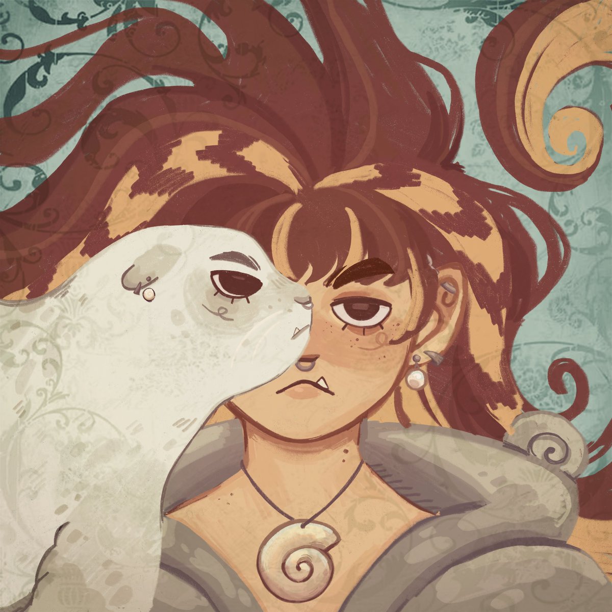 s3lki3Sk3tch3s's tweet image. Drew a new pfp, rip 2016 Chiikawa 💔💔#pfp #selkie #deltarune