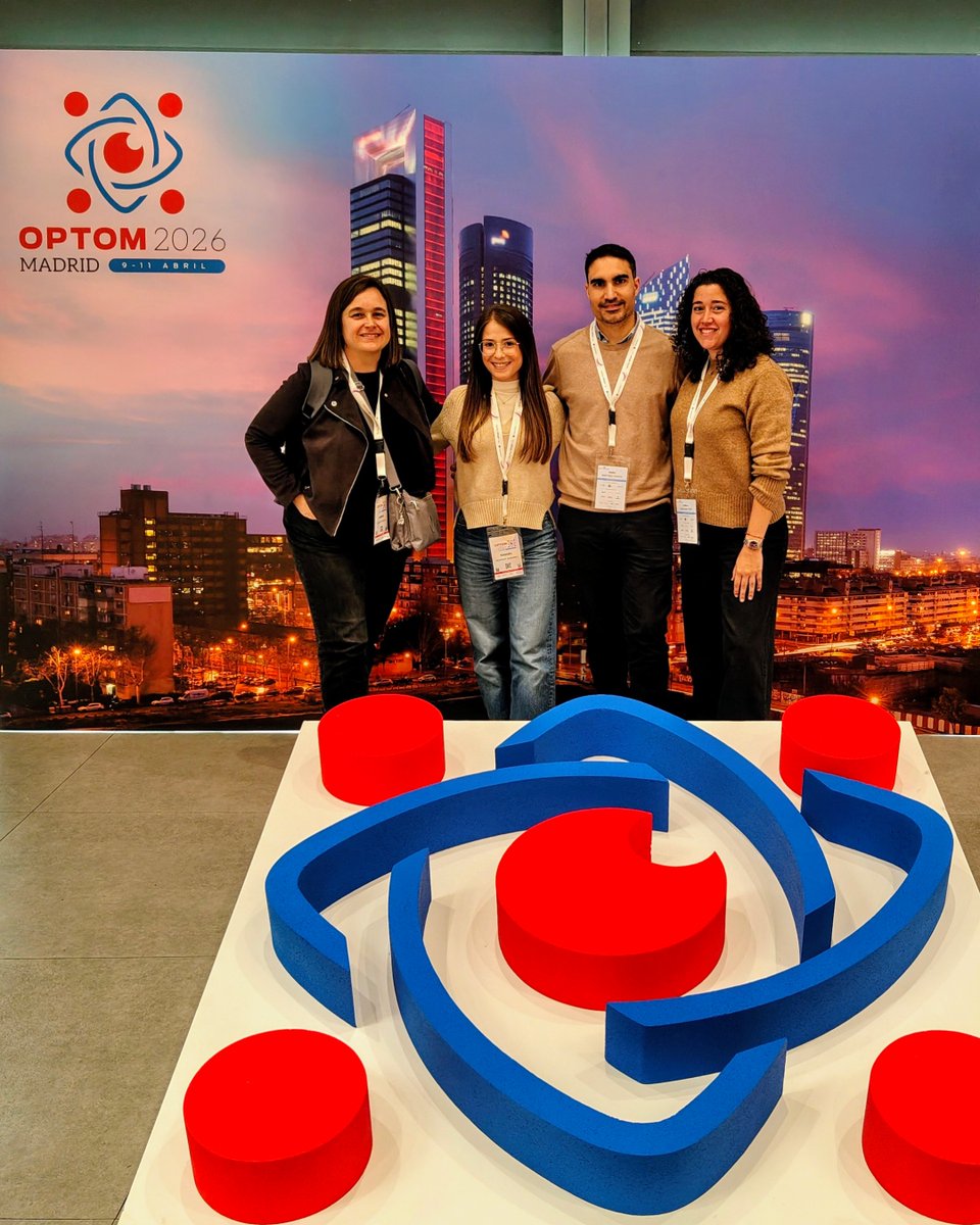 ICRcat's tweet image. Membres del Departament d'#Optometria de l'ICR van assistir a l'#OPTOM26, #Congrés Nacional d'Optometria celebrat a Madrid.

🎙️ M. Martínez va exposar els resultats de l'equip #BulbiCAM
🎙️ C. Camilleri va presentar un cas clínic de #contactologia