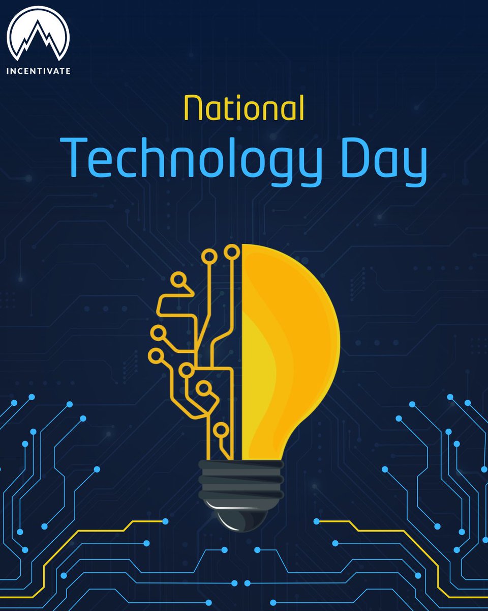 IncentivateS's tweet photo. Technology is not just about machines—it’s about solving problems, improving lives, and building a smarter future. Celebrating National Technology Day.
#NationalTechnologyDay #TechnologyMatters #Innovation #FutureTech #DigitalTransformation #Progress https://t.co/2ufQyjib06