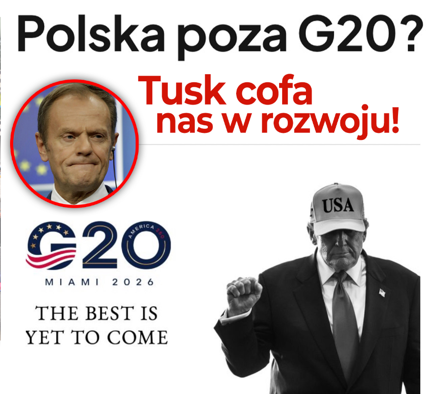 Polska poza G20!? Tusk cofa nas w rozwoju!

Z Polską jako 20. gospodarką świata okazało się jak z Prezydentem RP Rafałem Trzaskowskim. Ułuda trwała kilka chwil.

Wysokie koszty energii hamują konsumpcję, niepewność zabija inwestycje, a deficyt budżetowy rośnie bo rząd wydaje