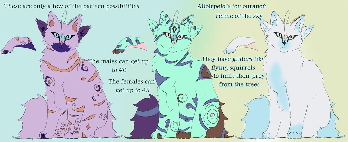 RAIIN_STORMS's tweet photo. — ꒰ ailoirpeidís tou ouranoú Offical #Refsheet! ꒱

⠀——⠀❝⠀Now for our lovley #felinefriends …⠀❞

Character; the cats or #ailoirpeidístououranoú from A Dagger Through the Heart by Rain Storms

ᯓ★ #smallartist #artist #digitalartist #cats #queerauthor #fantasyspecies https://t.co/wW6Umt5rkH
