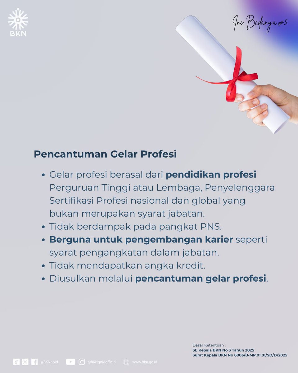 BKNgoid's tweet photo. Keduanya sama-sama dapat dicantumkan, meski terdengar mirip tetapi memiliki dampak berbeda satu sama lain jika dicermati.
Ini Bedanya!
Nantikan info beda-beda lainnya. π
#InfoASN #BKN #IniBedanya https://t.co/rCGX0Vm0R4