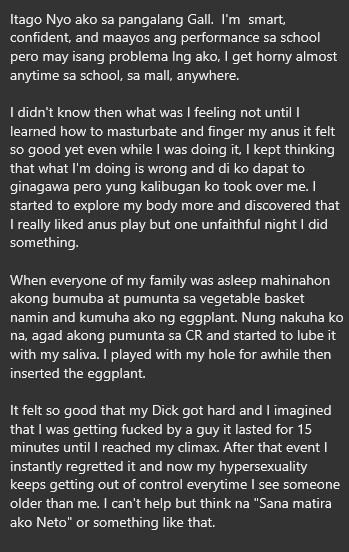 AlterOfan83223's tweet photo. Talong ang Nakauna sa Butas nya

Sender: Talong Bae

#ConfessionOfanAlter907 https://t.co/Zp5izjtMCi