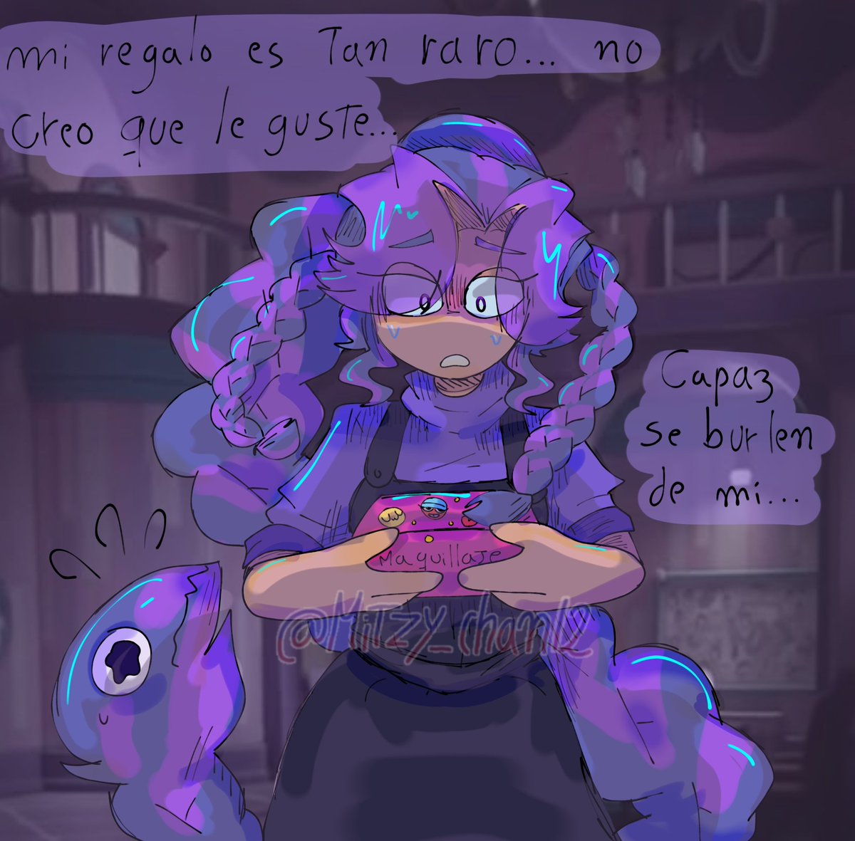 Mitzy_chan12's tweet photo. FELIZ CUMPLEAÑOS, PROTOTIPO🗣🔥🔥‼️‼️
2/? 🎂💕
Espera como que #ButcherBraids ⁉️⁉️👀 JAJAJA KIEEEE
Sorry por mi letra árabe 🥰✋ 

✿#poppyplaytime #poppyplaytimechapter5 #poppyplaytimefanart #theprototype1006 #lilylovebrainds #lilylovebraindsfanart #comic #fanart #keikofujimori https://t.co/e31tPtzgCZ