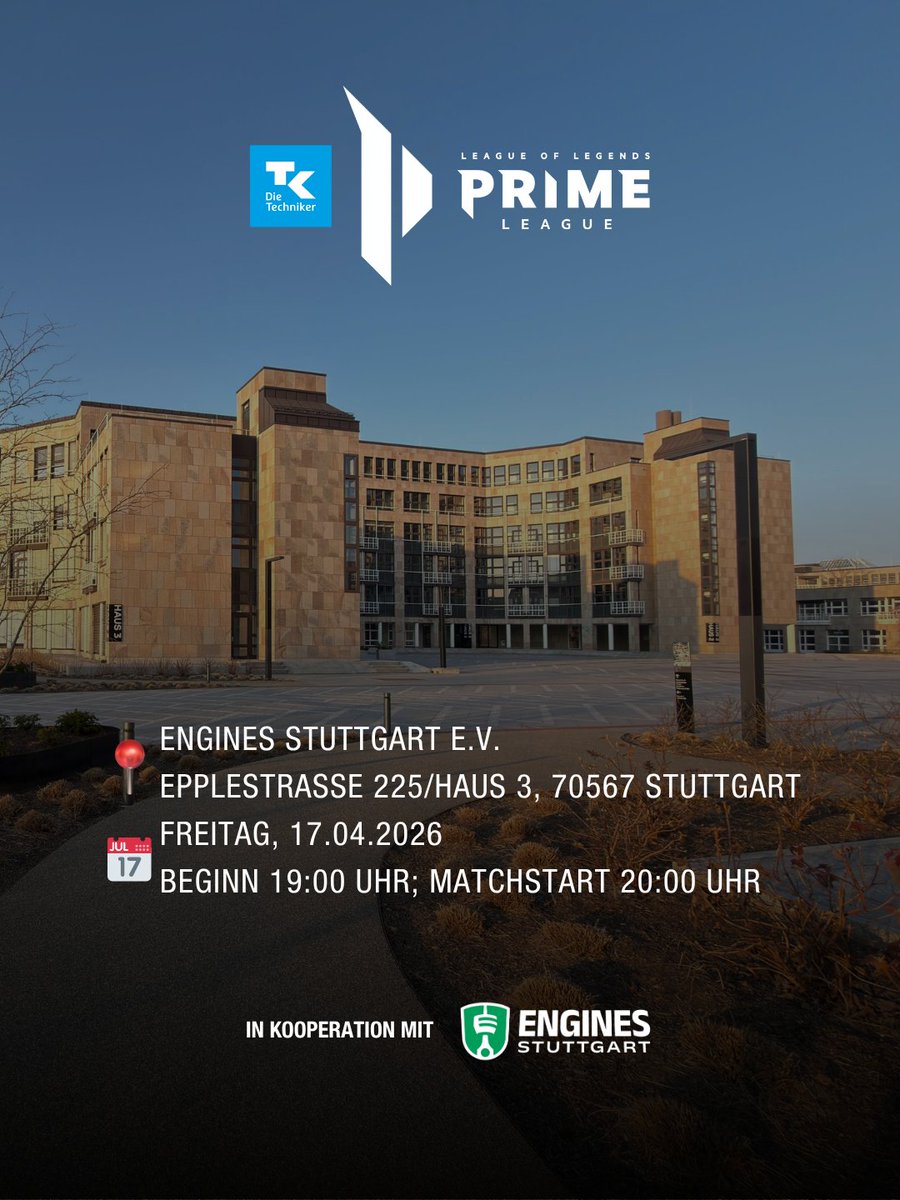 VfB_eSports's tweet photo. Freitag schon was vor? 👀
Nein? Perfekt. Wir hätten da was für euch 👇

🔥 Erste LoL Watchparty des VfB Stuttgart ⚪🔴
Und direkt ein Banger: Wir treffen auf den amtierenden Spring Split Champion @BIGCLANgg 💥

📍 Engines Stuttgart e.V. (Sternenhöhe)
📌 Epplestraße 225 / Haus 3, 1. OG, Stuttgart
🕖 Start: 19:00 Uhr

Kommt vorbei, chillt mit der Community der @engines_stgt und schaut das Match gemeinsam auf der Leinwand 👀
Drinks & Snacks gehen natürlich auf uns – ja, Popcorn ist auch am Start 🍿

🎁 Special: Unter allen Anwesenden verlosen wir 2 Tickets für ein Heimspiel in der MHP Arena!

Also: Freunde einpacken und vorbeikommen 🤝
Wir sehen uns Freitag!

Fragen? Ab in die Kommentare 👇