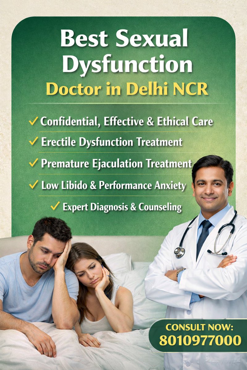 Ayurvedic Treatment for Erectile Dysfunction | Can Erectile Dysfunction Be Cured?
Get natural, safe &amp; effective ayurvedic treatment for erectile dysfunction at Dr. Monga Medi Clinic.
📞 Call Now: 8010931122
💬 WhatsApp: 9999219128
🌐 drmongaclinic.com/erectile-dysfu…