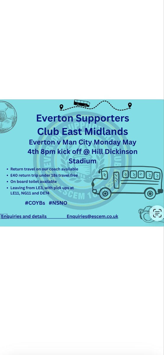 ESCEM - Everton East Midland Supporters club tweet media