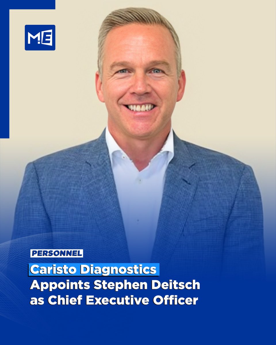 MedEdgeMEA's tweet image. 🌟@CaristoHeart  has appointed Stephen M. Deitsch as Chief Executive Officer to lead growth and advance its AI-driven cardiovascular technology globally.

#CaristoDiagnostics #MedTech #AIinHealthcare #HealthcareInnovation #Leadership #HealthTech #MedEdgeMEA