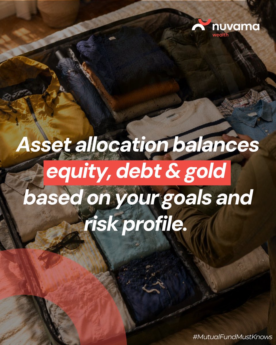 Nuvama_Wealth's tweet image. Markets change seasons. 
Your money needs to be prepared for all of them. 
That’s what asset allocation does. 

Learn more with Nuvama Wealth 
.
.
#DoItRightWithNuvamaWealth #mutualfund #assetallocation #wealth #mutualfundmustknows