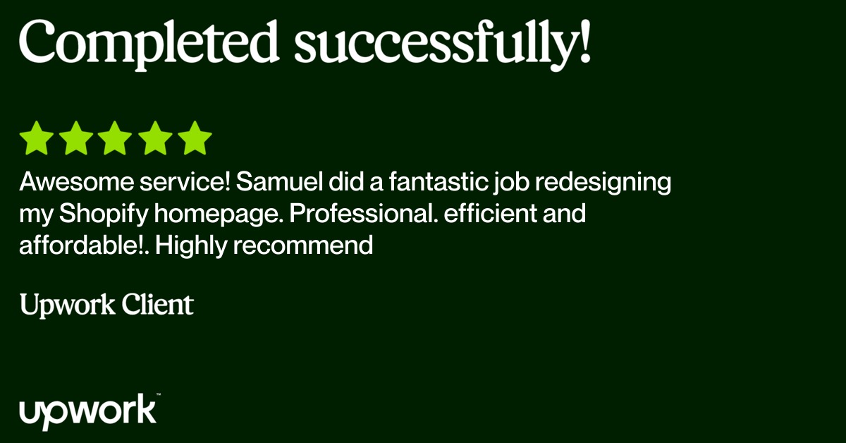 samtechglobal1's tweet image. Another Shopify project delivered successfully ✅

Clean design. Better structure. Stronger results.

#ClientResults #ShopifyExpert #EcommerceGrowth #ConversionOptimization #Upwork #BusinessGrowth #samtechglobal #etsyexpert #etsyseo #etsysellers