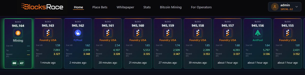 infobettor's tweet photo. Bitcoin Mining 15/04 -  Foundry USA mining 5 blocks in a row and snapping twice as much than their expected hashrate in the last 2 hours https://t.co/6iJha0povU