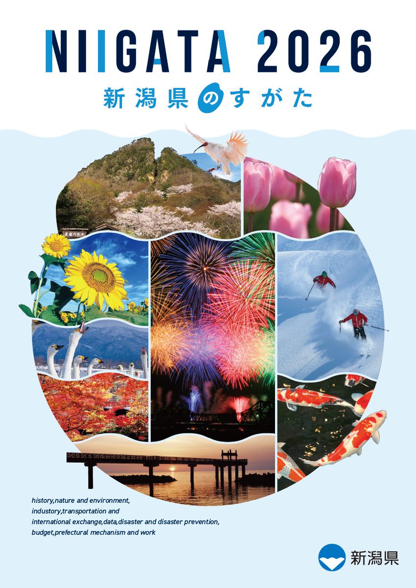 新潟県のすがた2026 発行】 新潟県の特徴や県の取組などを紹介した