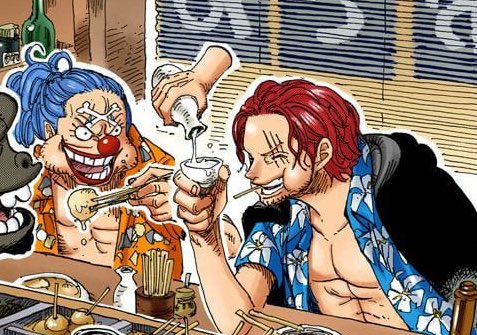 багги случайно сказал это шанксу, когда они напились