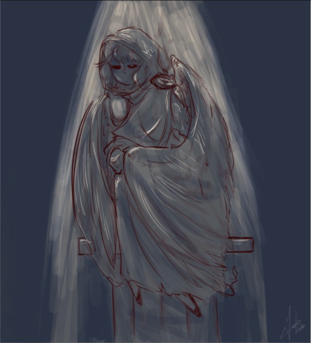 [ Beauty on the tower 🕯️ ]
Dibujito de Goretti! Y de pasó desearle un feliz cumpleaños atrasado a mi amiga went! Espero y te guste! ✨

Goretti by: <a href="/Underwent04/">Underwent</a>

#Underlegacy #Gothsans #Myart