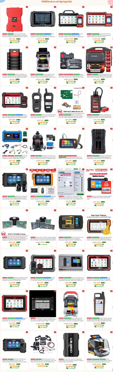 🚨Spring Super Deal is LIVE at EOBDTool! 🌸🔧
Enjoy UP TO 30% OFF during our Brand Shopping Week — the perfect time to upgrade your key programming &amp; diagnostic tools!
📅Event Time: April 13 – 24
💥Massive discounts on top brands
eobdtool.co.uk/producttags/sp…