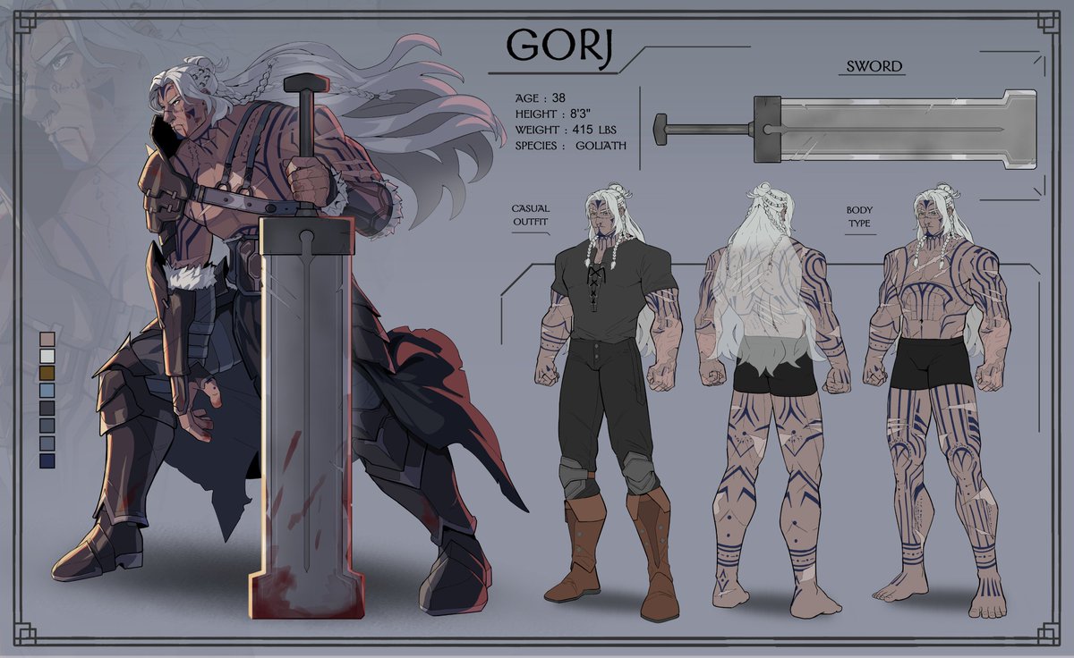 NeonLaboratory's tweet image. Character sheet for Gorj

Thank you for using our service
#neonlab #oc #fantasy #charactersheet