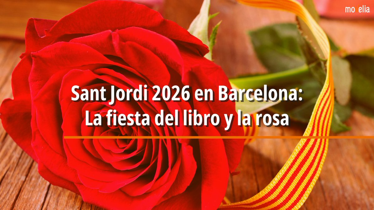 El próximo 23 de #abril de 2026, Barcelona volverá a transformarse en un enorme escenario cultural al aire libre para celebrar #SantJordi. 🌹

Durante la jornada podrás disfrutar de 📖: bit.ly/4cs12iq

#Movelia te lleva en #bus 🚌 y #tren 🚆 a #Barcelona.
