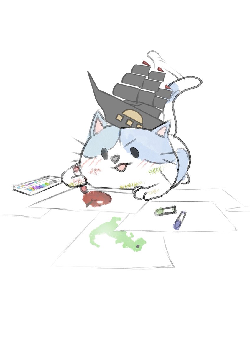 特にクレヨンや色鉛筆を使うと、集中していつの間にかのめりこんでるにゃ！😺💕

みんなはどんな色を使って絵をかくのが好きにゃ～？🖍