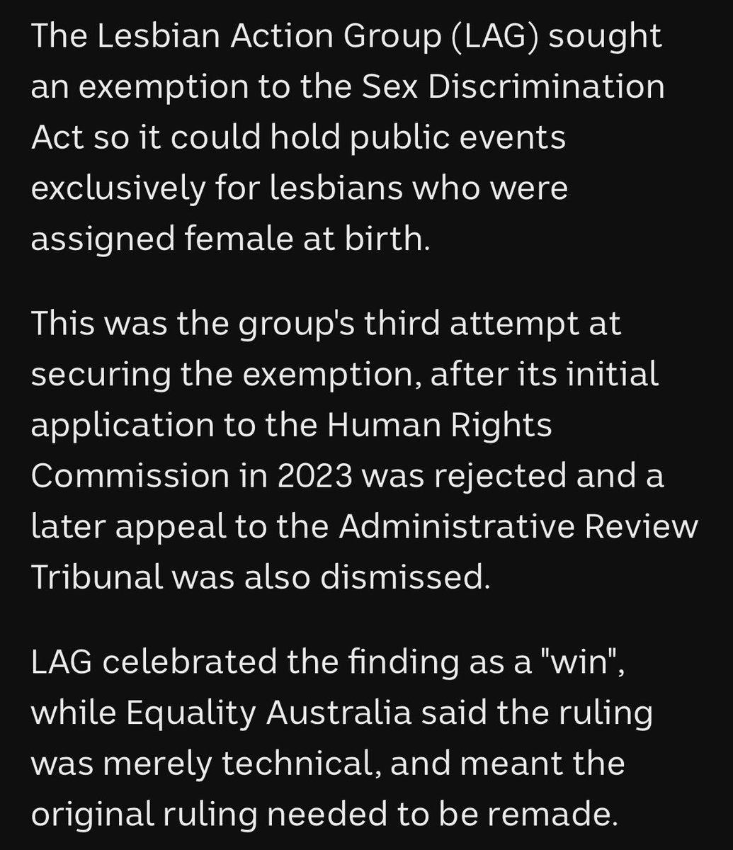 klfeuerfalter's tweet image. 🧚‍♀️Australien / Lesbische #Frauen gewinnen vor Gericht ; sie dürfen eigene Treffen und Veranstaltungen durchführen . 
Das solche Gerichtsverhandlungen heutzutage überhaupt notwendig sind ist schockierend. 
#Homophobie #LesbianRights