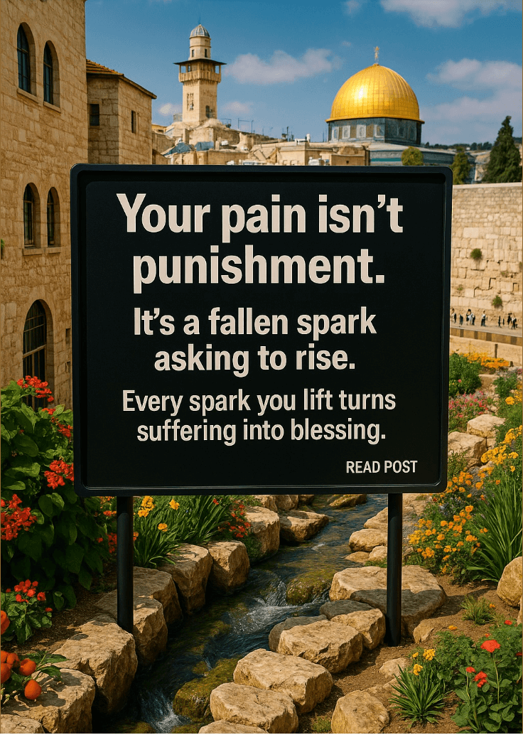 Your pain isn’t random.
It’s a fallen spark asking you to heal it.

Here’s what Kabbalah teaches: At the beginning, the Creator expressed Himself through 10 energies (sefirot). He gave them light (goodness and kindness) anonymously, through concealment, so independence could