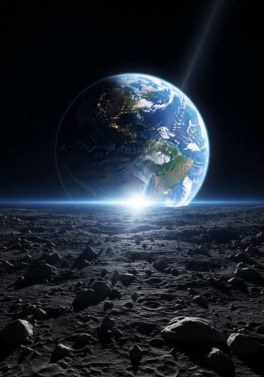 Astrovix1's tweet photo. THE MOST JAW-DROPPING VIEWS OF EARTH FROM ARTEMIS II 🚀✨️ From the iconic Earthrise over the far side of the Moon to our blue planet hanging beautifully in the void — these are the moments that remind us why we go to space. #ArtemisII #EarthFromSpace #NASA #Earthrise #Space https://t.co/0SKeGKZ1dq