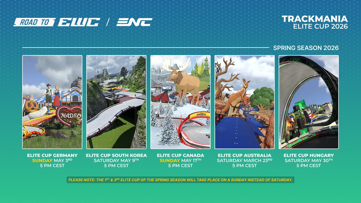 Trackmania Esports 2026 tweet media