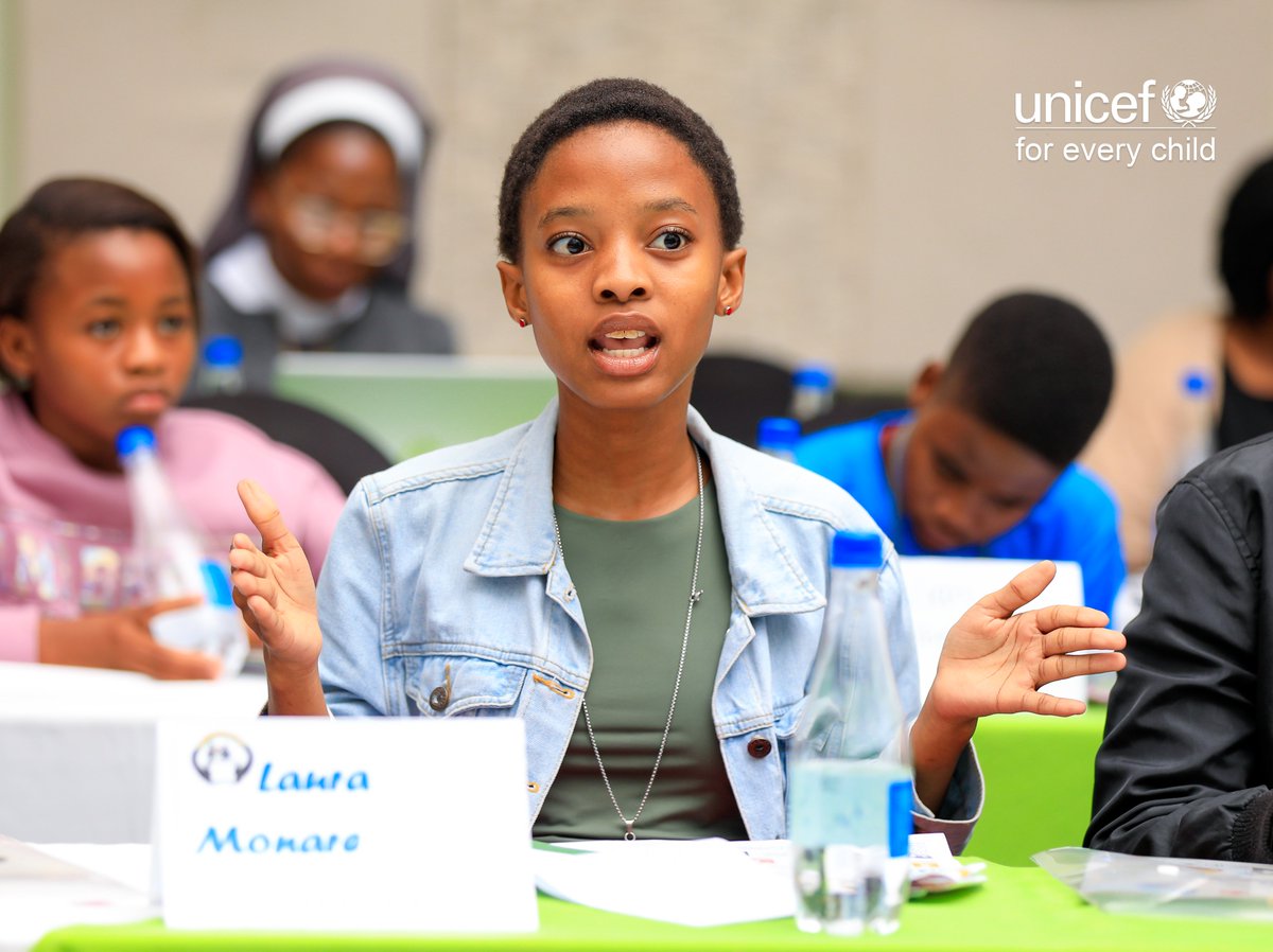UNICEFBotswana's tweet image. “When children speak, they bring honest insights adults may miss.” This report will drive stronger policies and better outcomes for every child in Botswana. The future is being written by its youngest voices.
#CRC #PolicyForChange #AfricaRising
