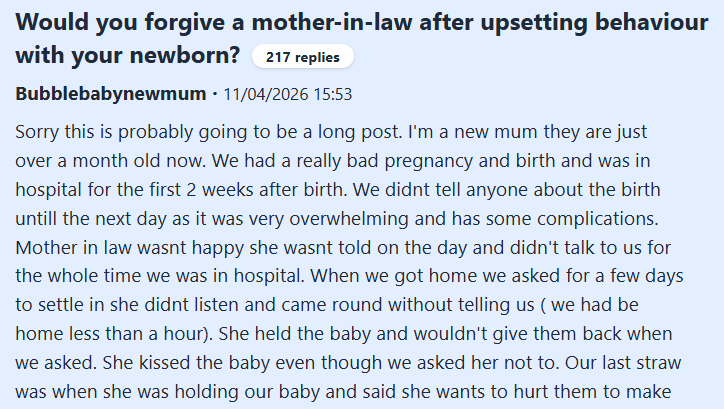 Mumsnet tweet media